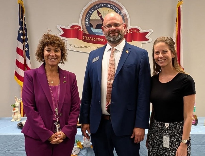 Florida Teacher of the year with school admin