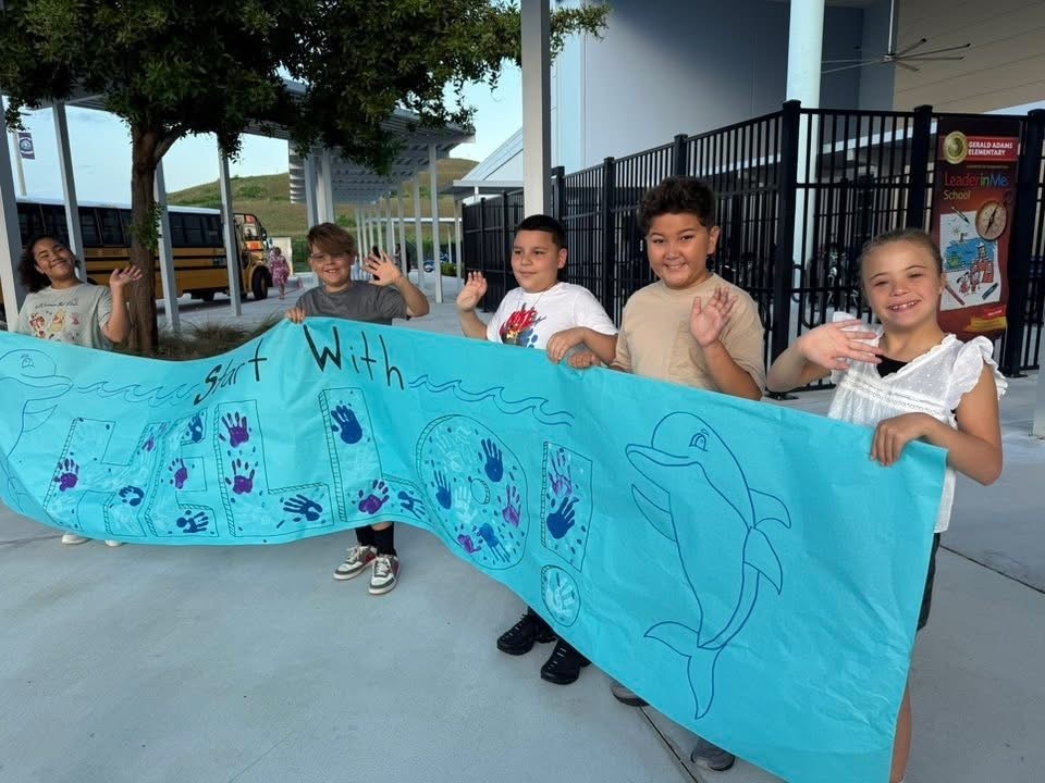 banner for start with hello