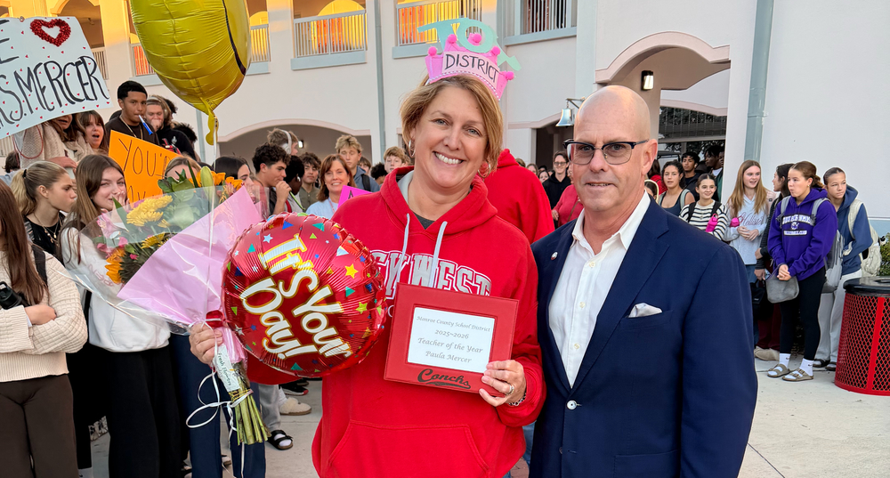 Paula Mercer is Teacher of the Year