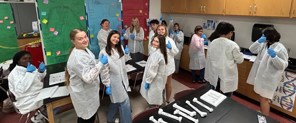 testing for blood in a classroom