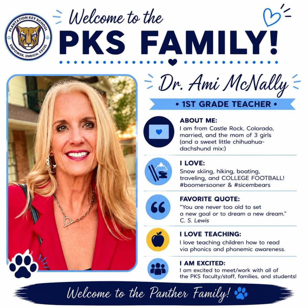 Welcome to our family Ami McNally