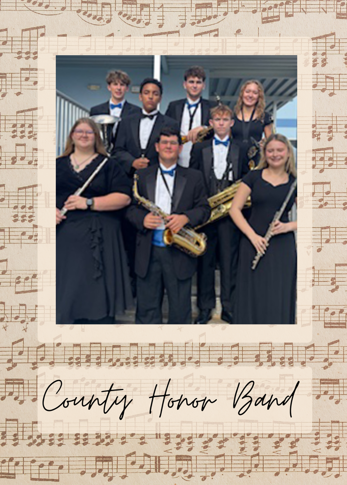 honor band students with instruments