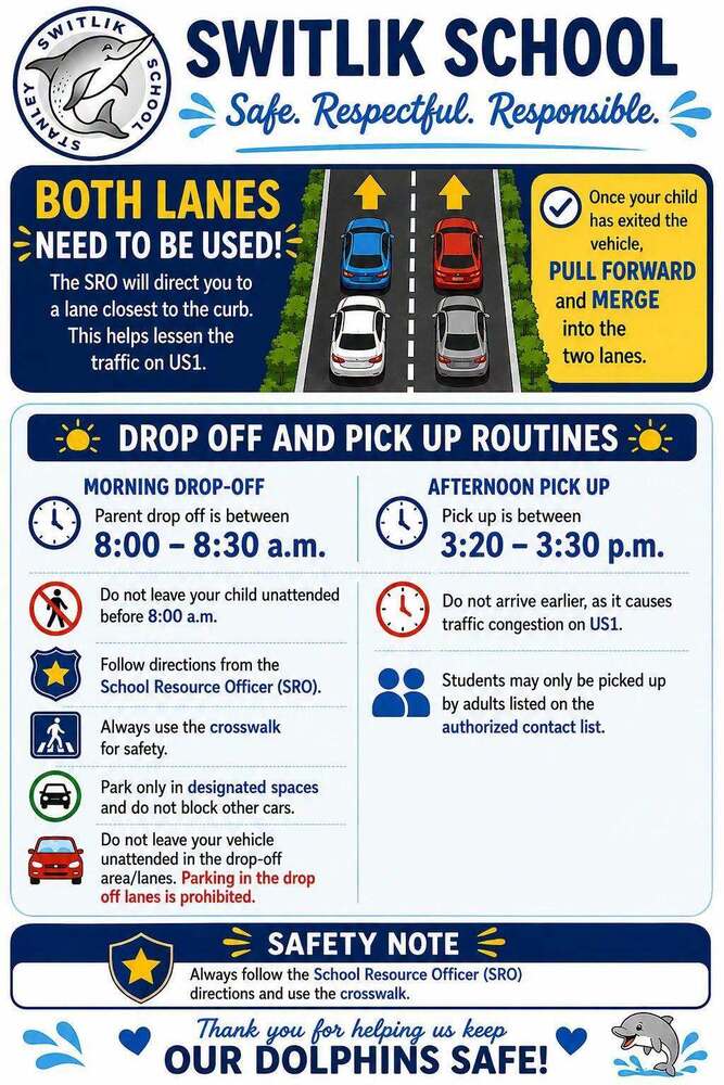 Drop off and Pickup procedures