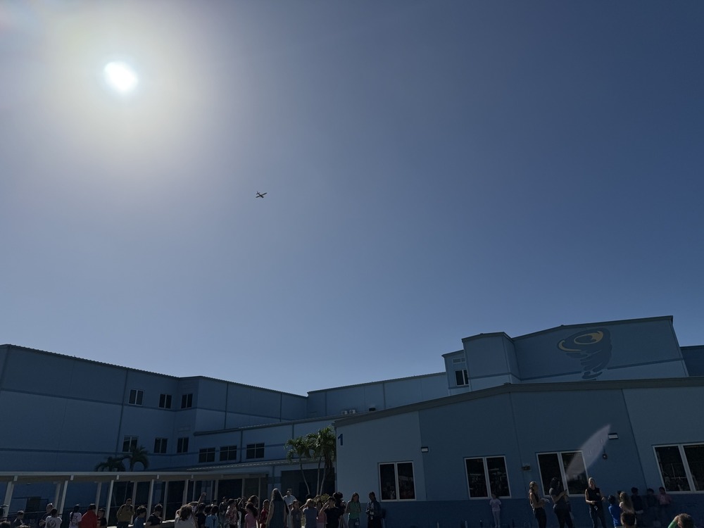 Leffler fly over in Cessna 