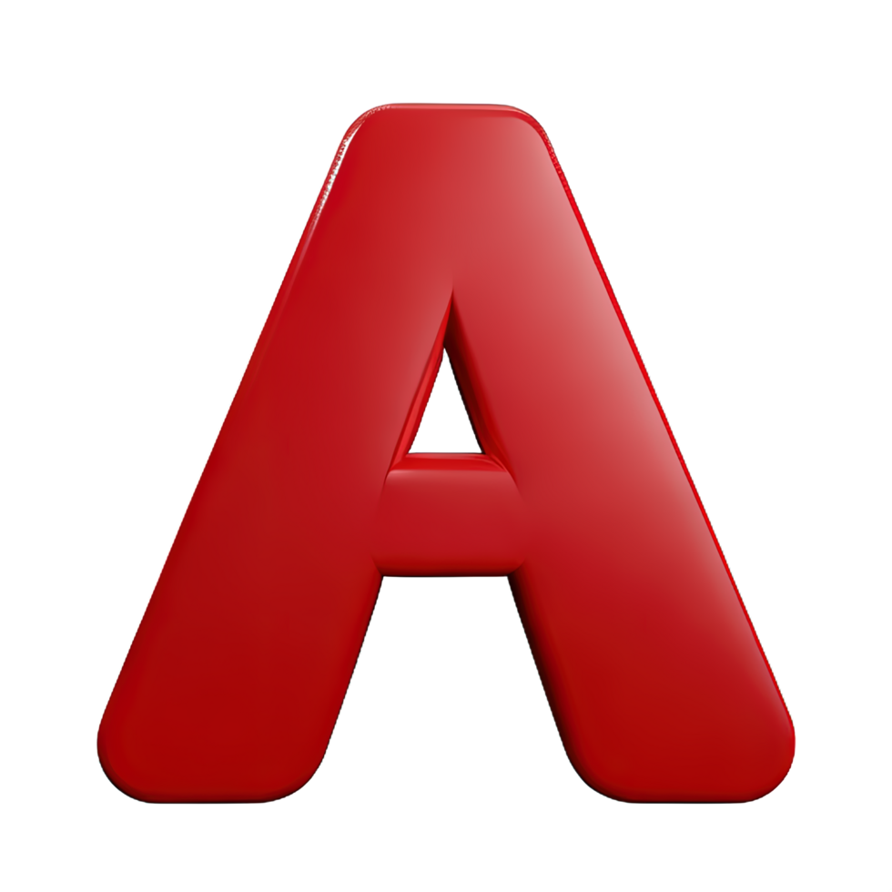 The letter "A"