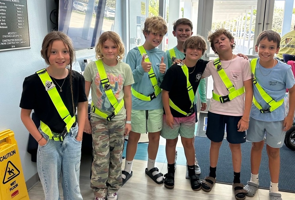 Group of safety Patrol students
