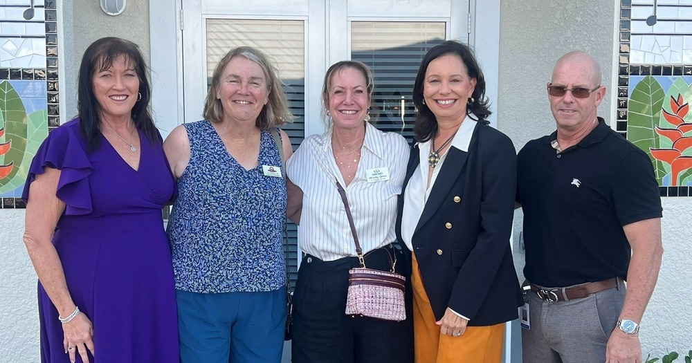 Admin group at new housing complex