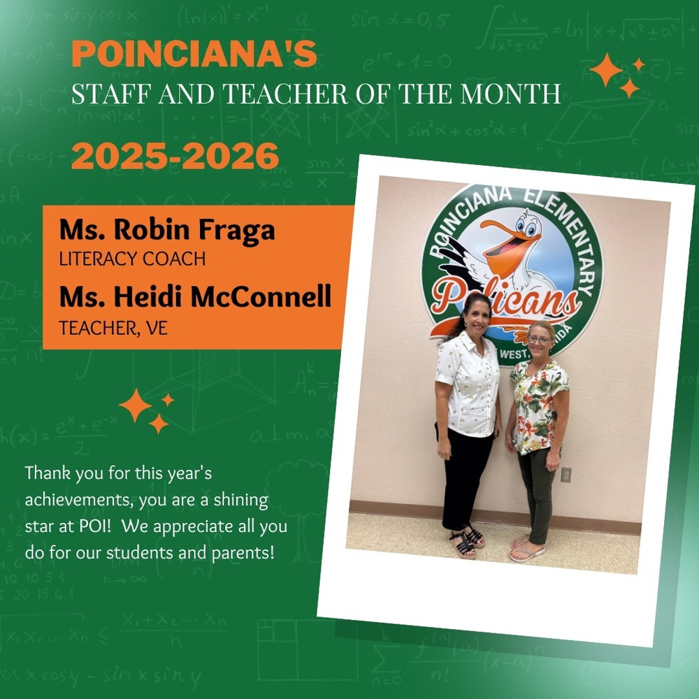 Staff and Teacher of the Month