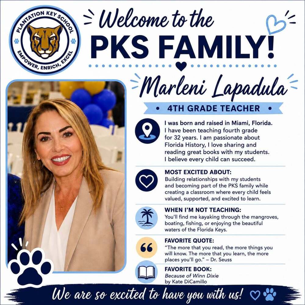 Welcome to the PKS Family Marleni Lapadula