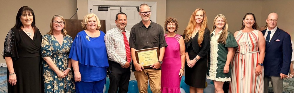 Employee recognition group photo