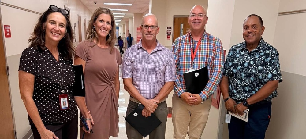 Superintendent Tierney with the Curriculum Team at HOB