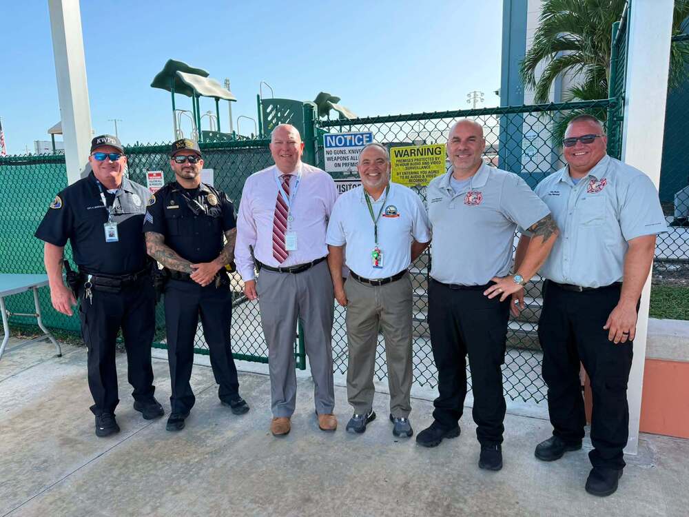 Tour group for school safety review