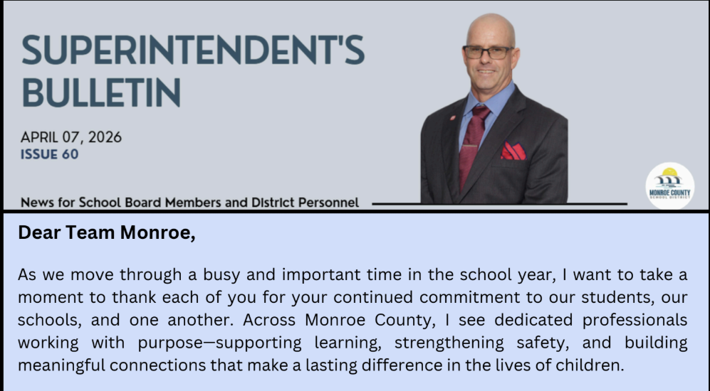 Superintendent's Bulletin April 7, 2026