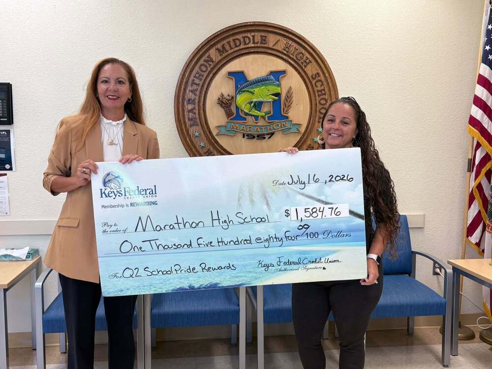 Keys Federal presents check to MHS