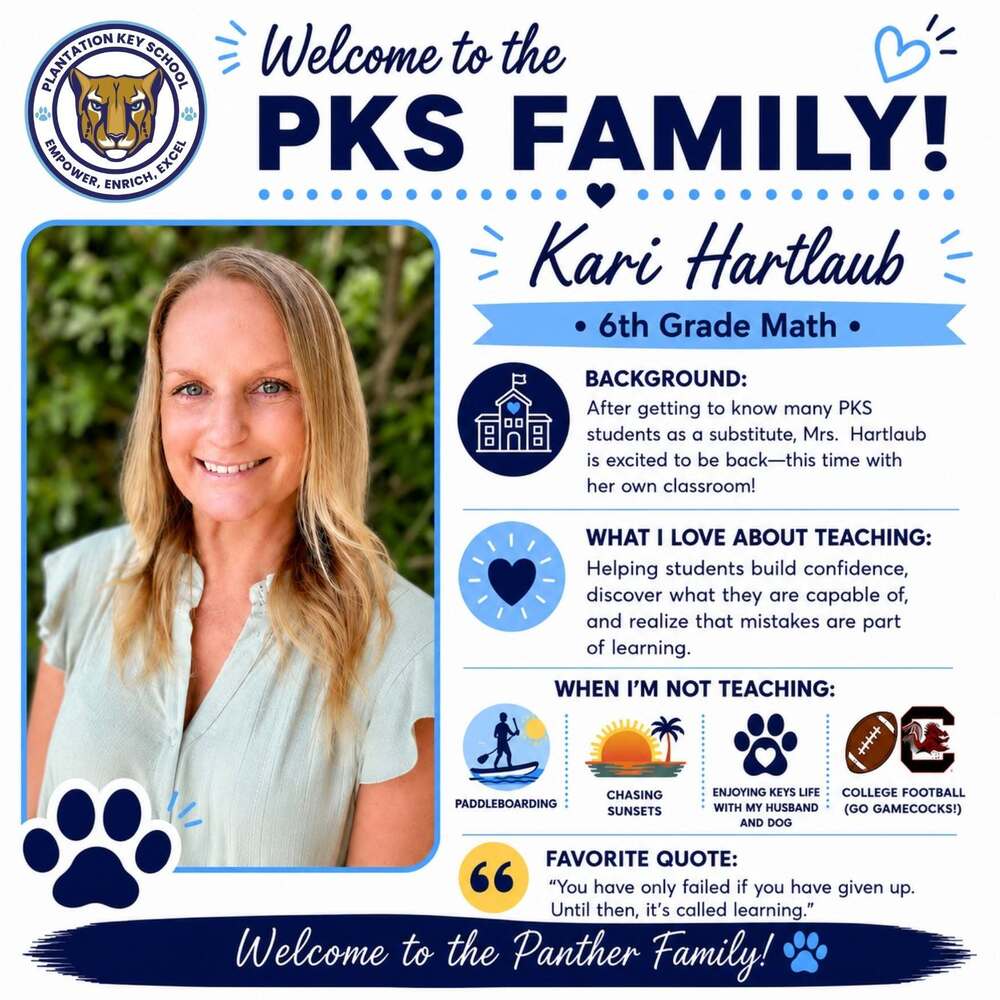 Welcome Kari Hartlaub