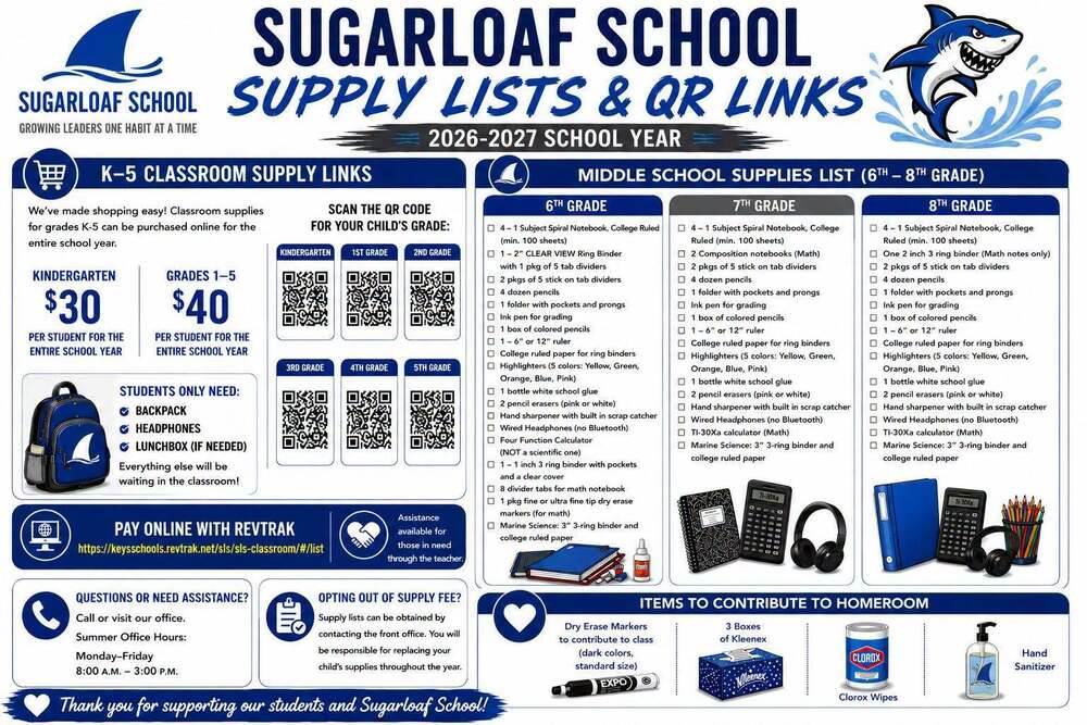 School Supply Lists