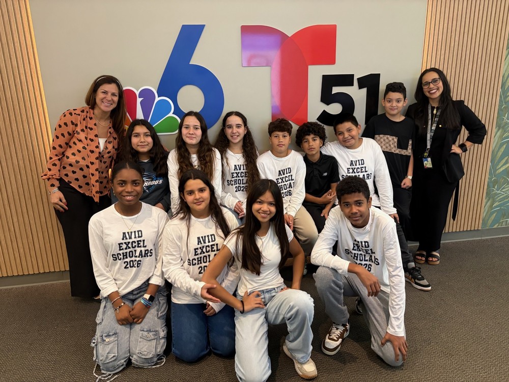 KLS Students at NBC 6 Studios