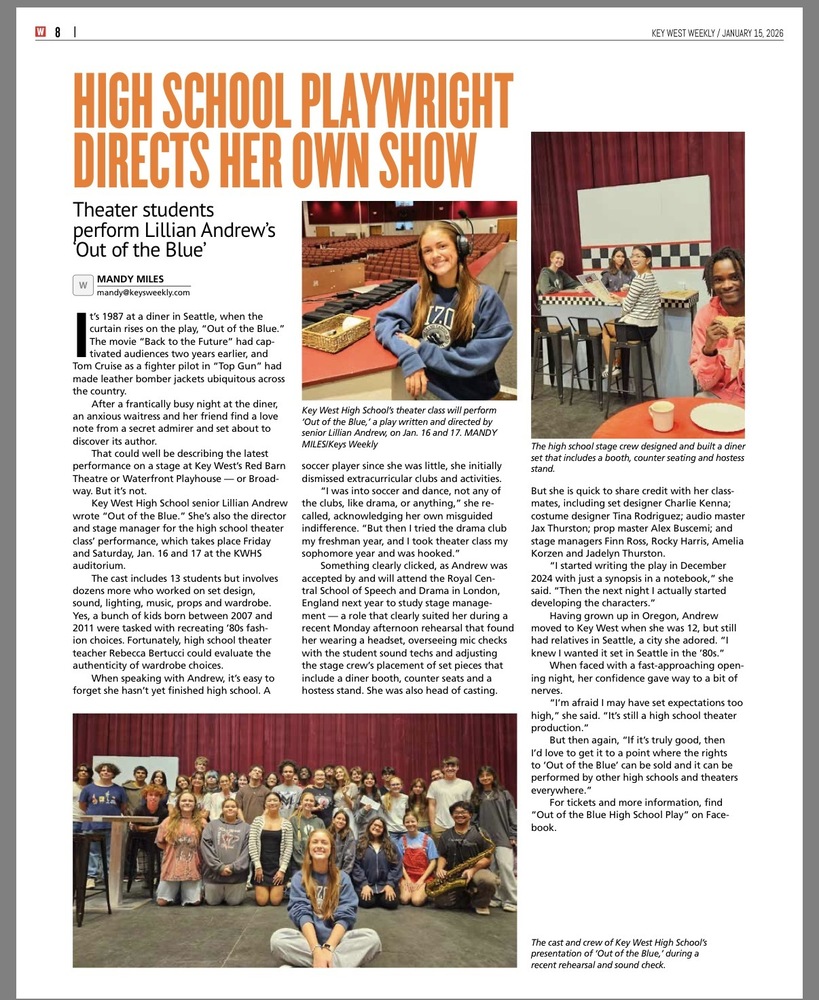 Out of the Blue article