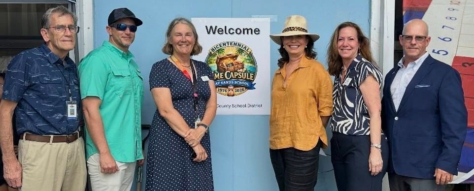 Group at time capsule