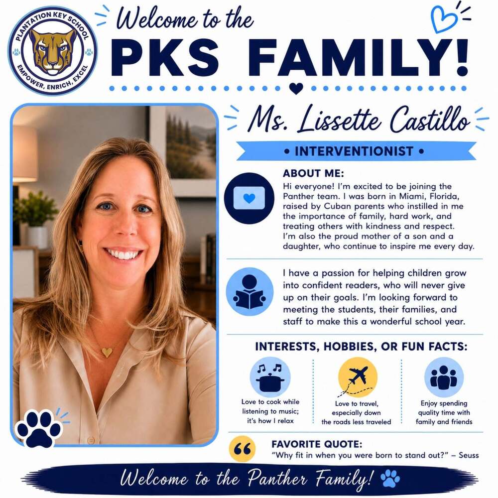 Welcome Lissette Castillo