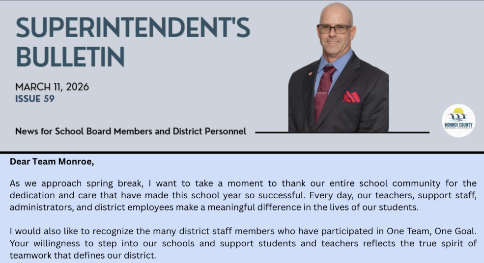 March 11th Superintendent's Bulletin