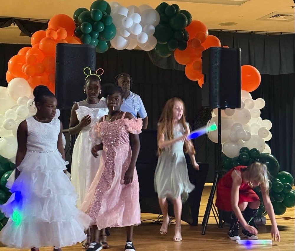 Group of girls dancing