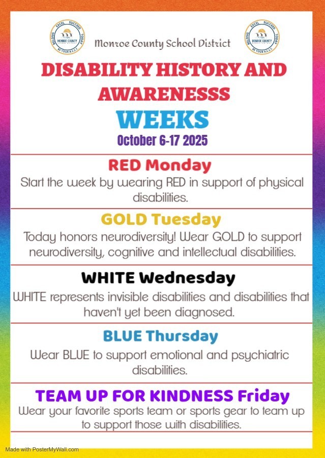Disability history and awareness weeks
