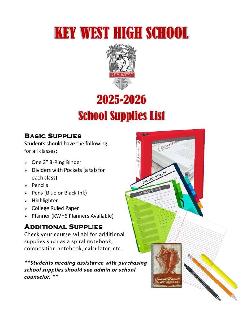 School Supply List