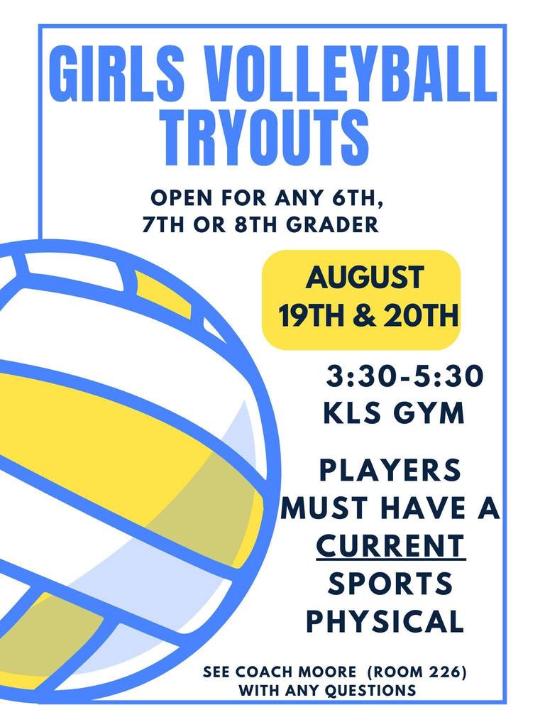 Girls Volleyball Tryouts