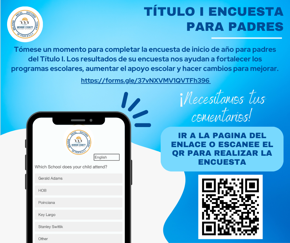 Title I Parent Survey with QR Code
