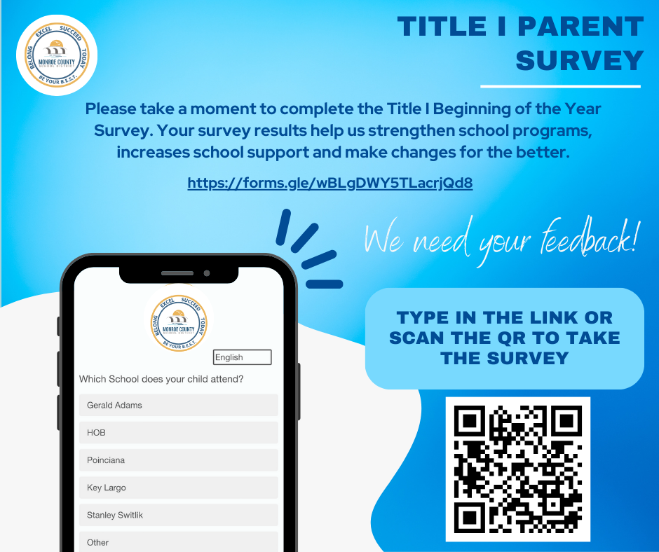 Title I Parent Survey with QR Code