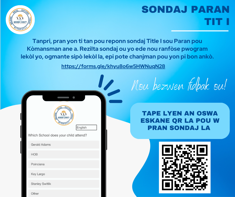 Title I Parent Survey with QR Code
