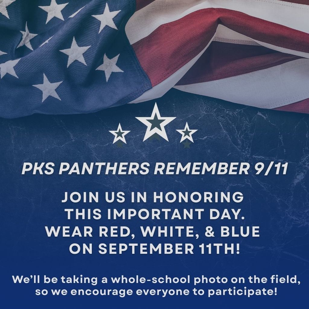 Remember 9/11 by wearing red, white and blue