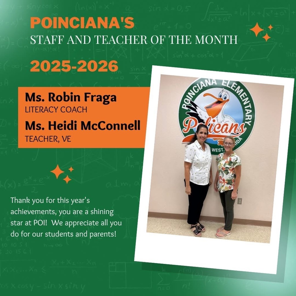 Staff and Teacher of the Month