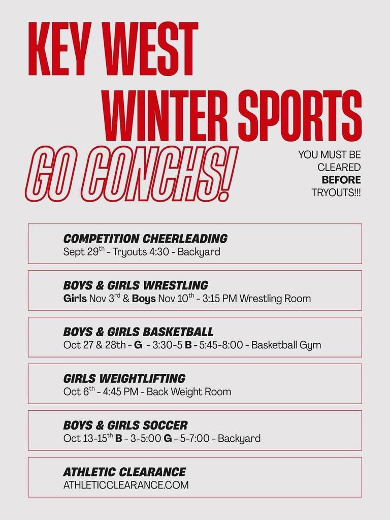 Upcoming Winter Sports