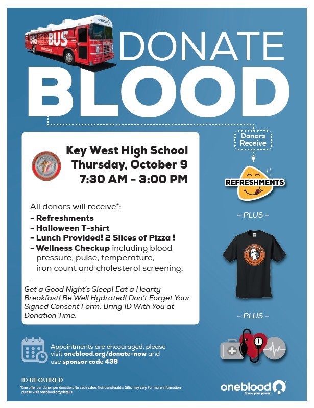 Blood Drive October 9th