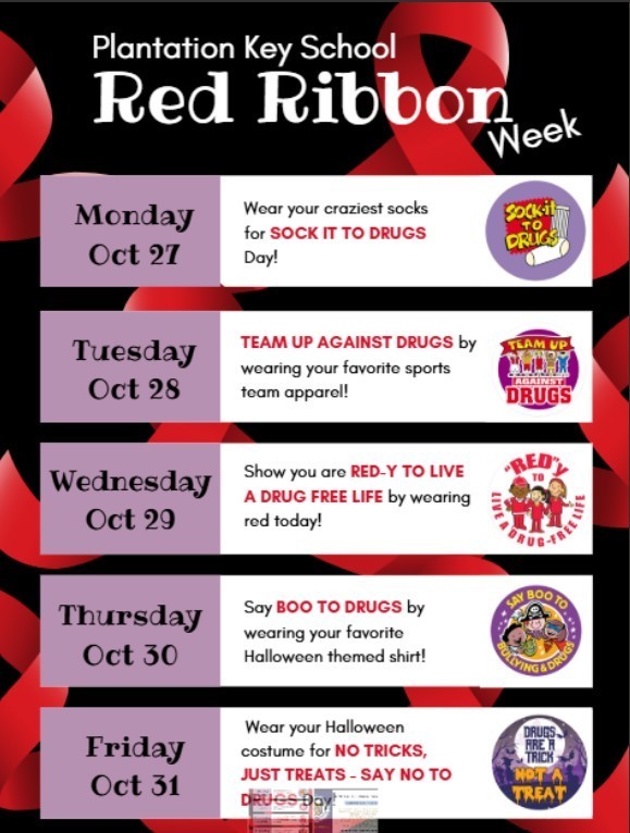 schedule of events for 2025 Red Ribbon Week