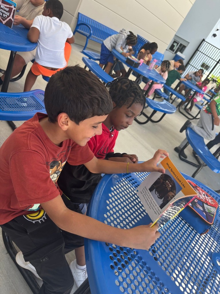 Mr. Walton and Mrs. Yarboro's homerooms read books with each other. 