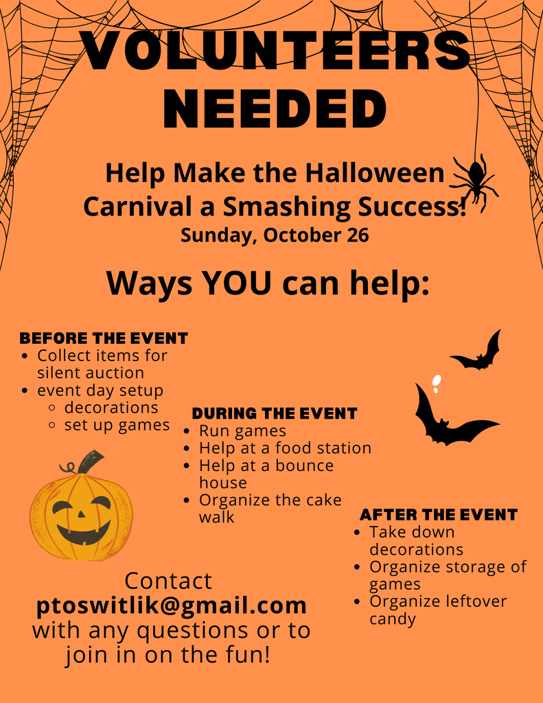 Halloween Carnival Volunteers