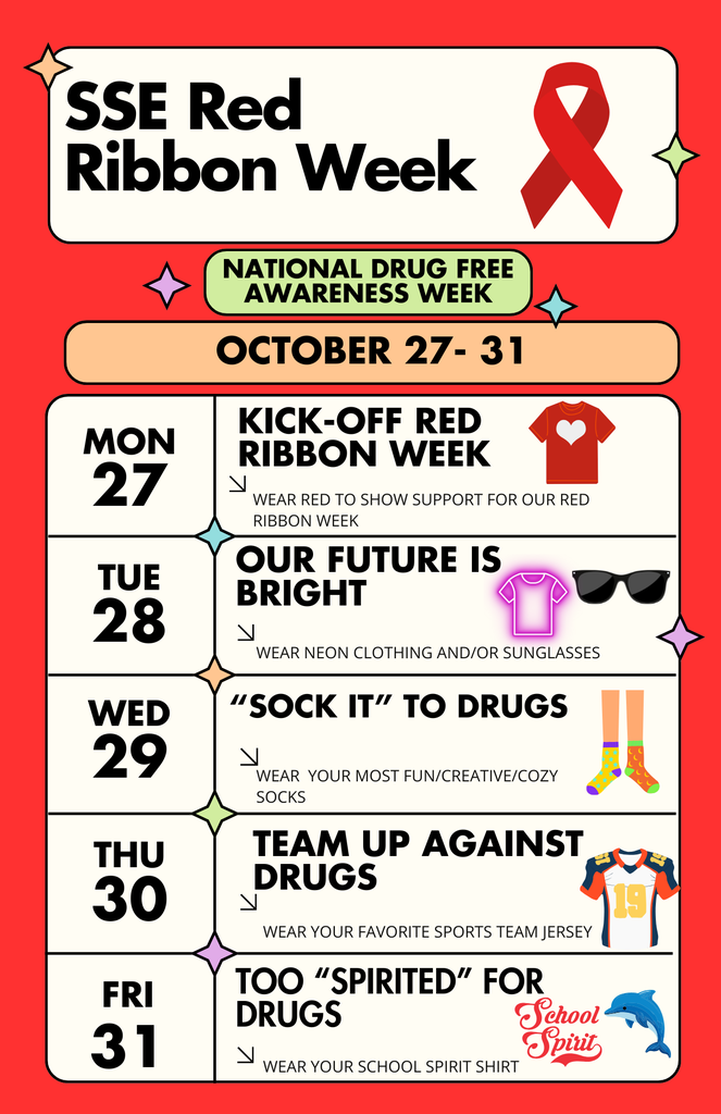Red Ribbon Week Flyer 2025