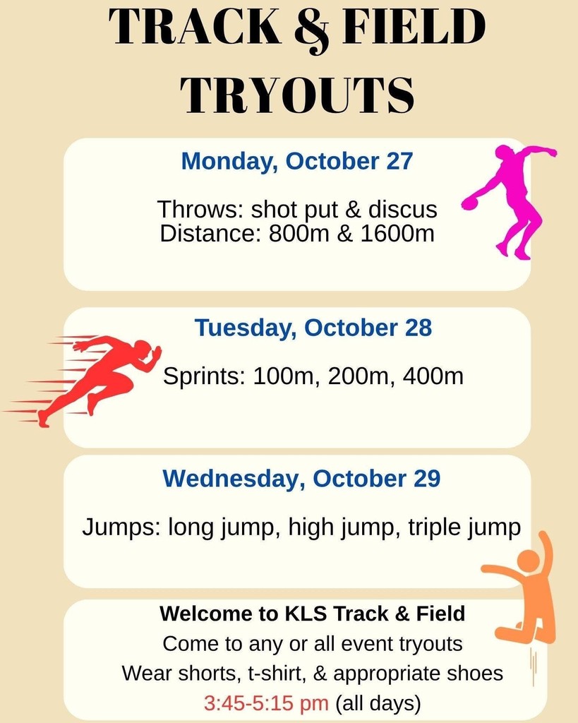 tryouts flye for track and field