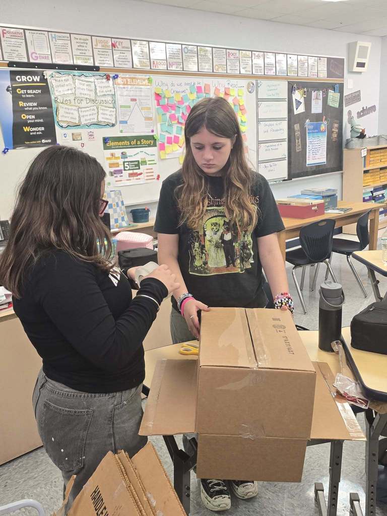 putting boxes together