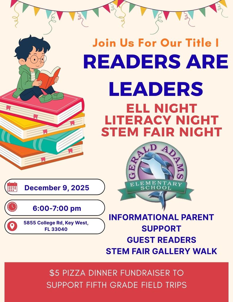 Title I ELL, Literacy, & STEM Fair Night Flyer