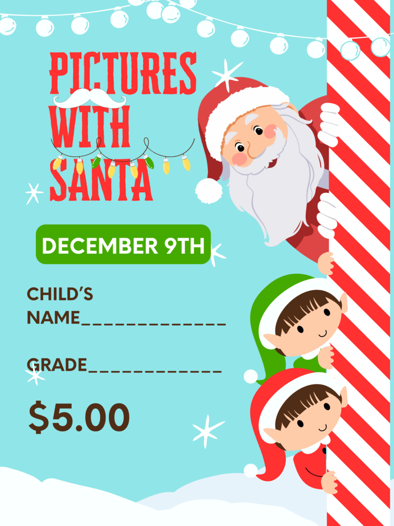 Pictures with Santa Day December 9th