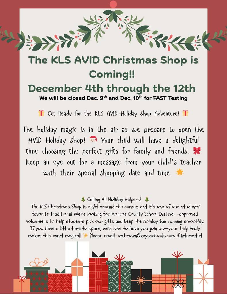 KLS AVID Christmas Shop