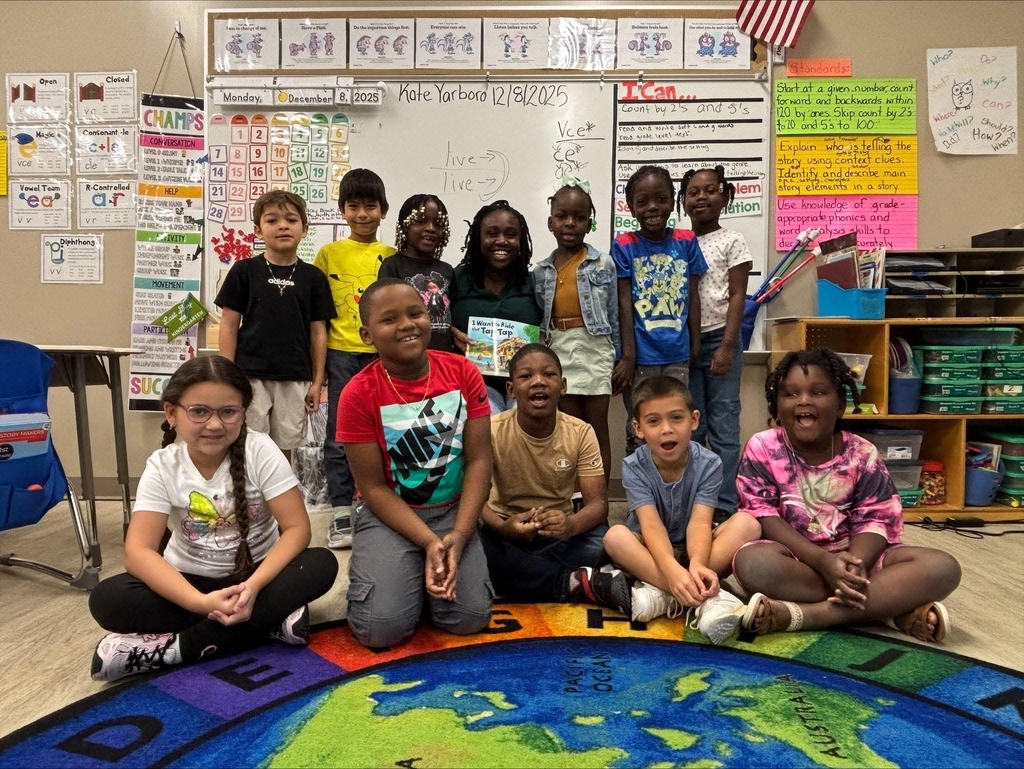 Mrs. Marie was a guest reader in Mrs. Yarboro's class