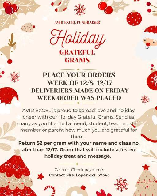 Holiday Grateful Grams