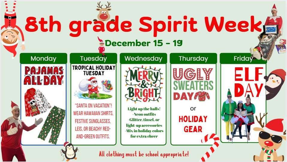 8th grade spirit week
