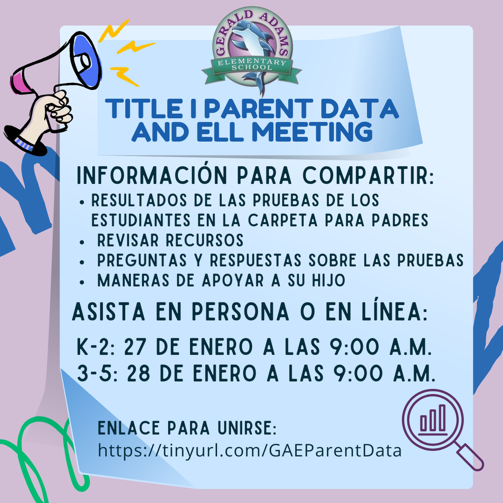Spanish Parent Data and ELL Meeting