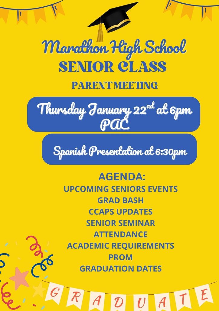 senior parent flyer